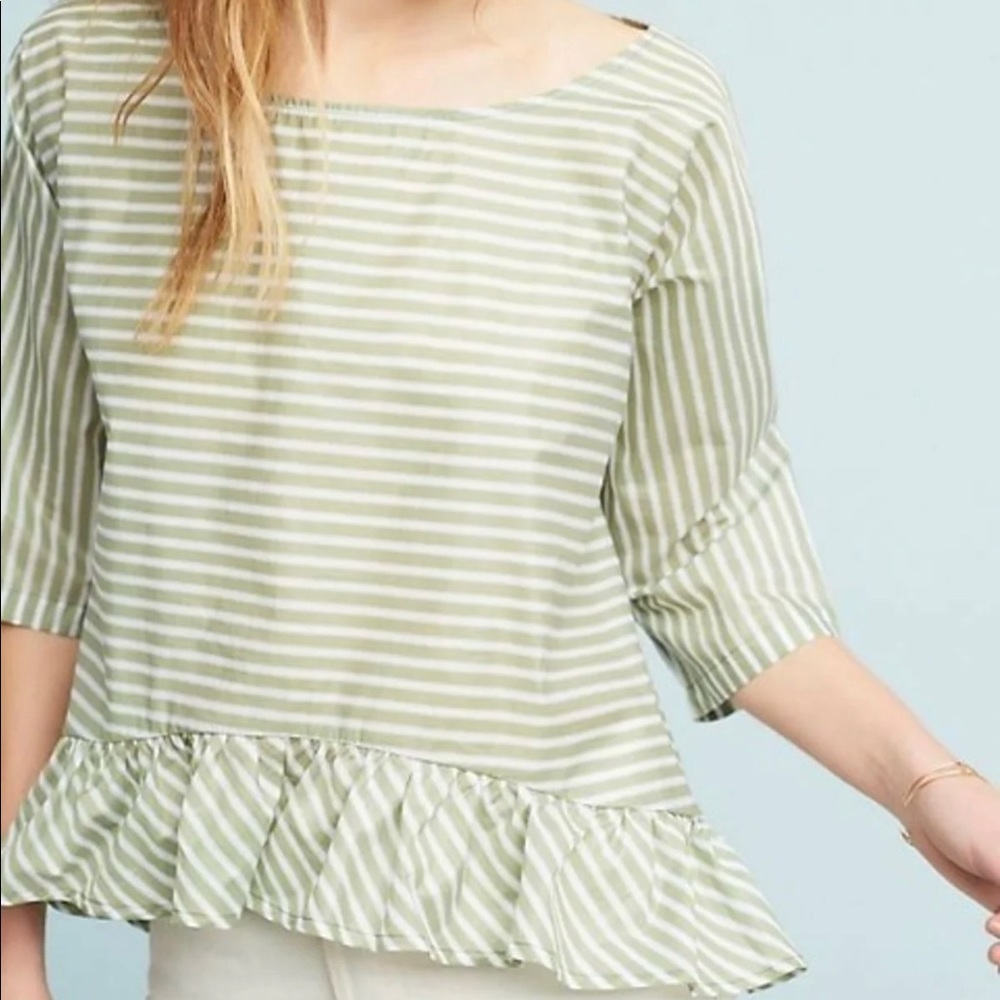 Anthro Ottod'ame Claudia Ruffled Top